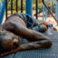 A person rests in the shade on a playground set in the Hungry Hill neighborhood on June 20, 2023 in Austin, Texas. Extreme temperatures across the state have prompted the National Weather Service to issue excessive heat warnings and heat advisories that affect more than 40 million people. Credit: Brandon Bell/Getty Images
