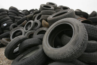 In Youngstown, Ohio, SOBE Thermal Energy Systems proposed using a zero or very low oxygen chemical process that would turn shredded tires into a gas that would be burned to produce steam for heating buildings. Credit: Sean Gallup/Getty Images.