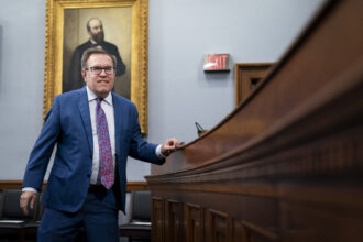 Andrew Wheeler arrives for a House Appropriations Committee hearing in the Rayburn House Office Building in Washington in March 2020, when he served as President Donald Trump's administrator of the Environmental Protection Agency. Wheeler currently is head of Virginia Gov. Glenn Youngkin's newly created Office of Regulatory Management. Credit: Drew Angerer/Getty Images.